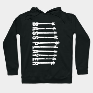 BASS PLAYER with bass guitar necks funny bassist gift Hoodie